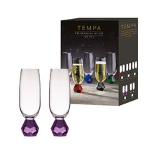 Amethyst Zhara 180ml Champagne Glasses (Set of 2)